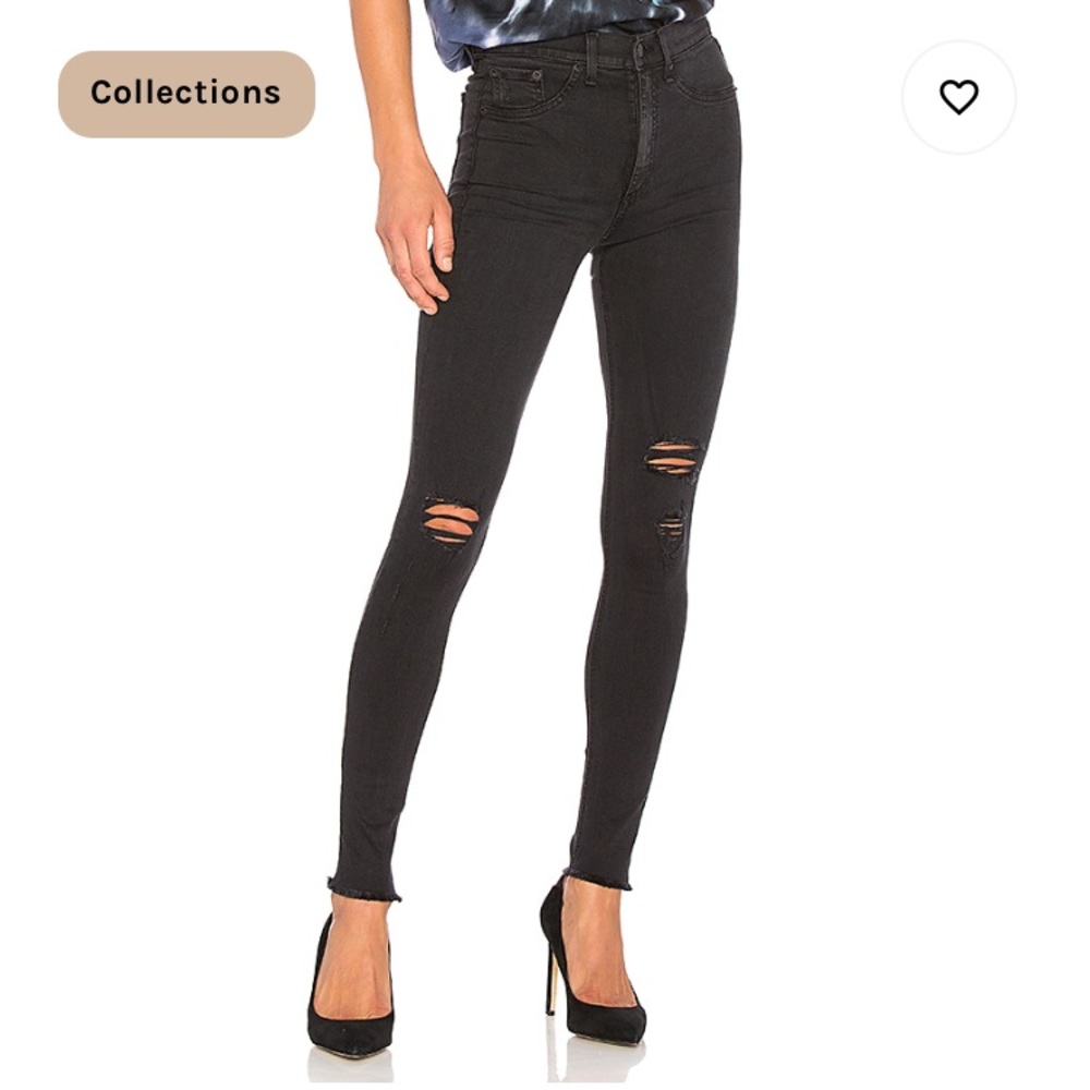 rag & bone Black Jean Leggings 25